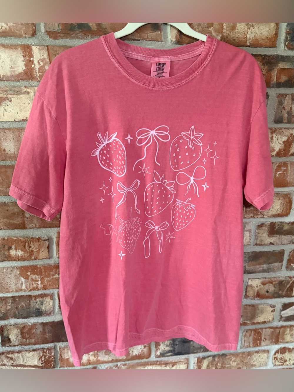 Comfort Colors Watermelon Strawberry Graphic Tee - Picture 1 of 6